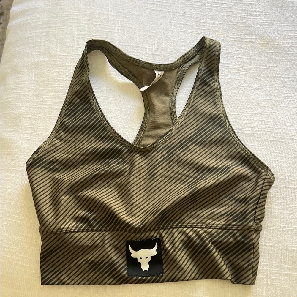 Under Armour Green Soorts Bra | Size Small
